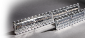 Overhead shot of two LED linear lights.