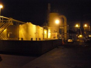 Santa Cruz wastewater treatment facility before LED Lighting