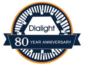 Dialight 80th anniversary Logo