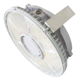 Dialight LED high bay fixtures for light industrial applications like warehouse lighting.